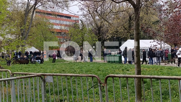 Okupljanje u Pinoirskom parku