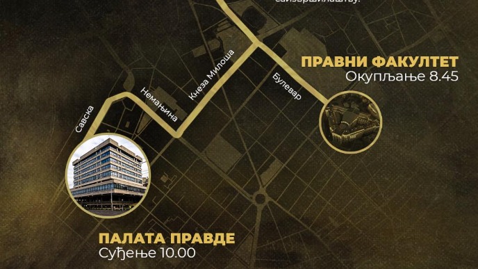 Skup podrške uoči suđenja