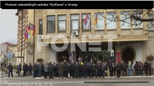 Protest bivših radnika Koštane