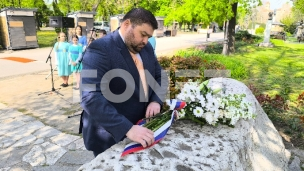 Položeno cveće na Kalemegdanu