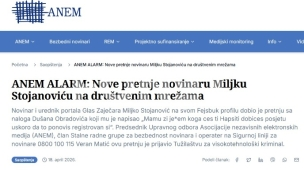 Nove pretnje Stojanoviću