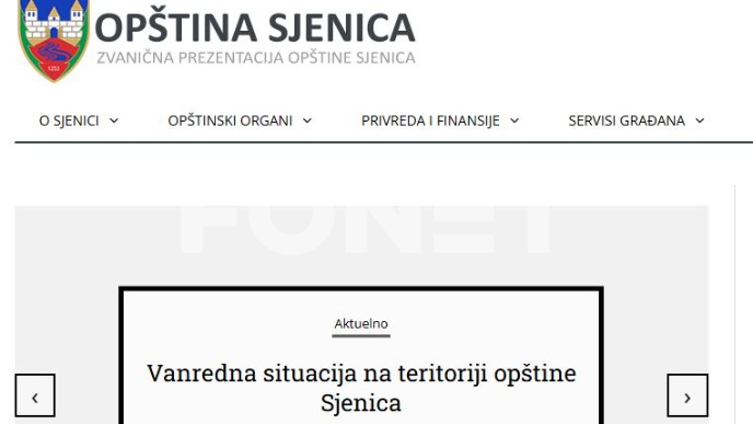 Vanredna situacija u Sjenici