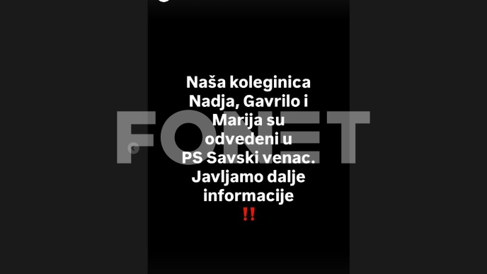 Privođenje zbog transparenta