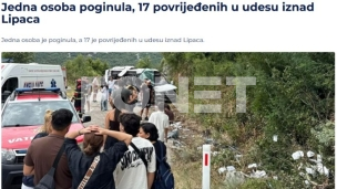 Poginula jedna osoba 