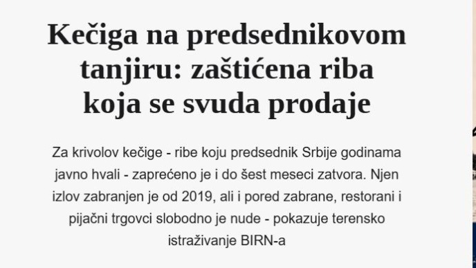 Prodaja zaštićene ribe