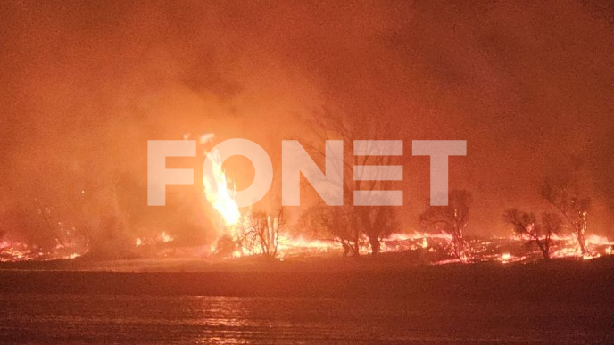 Požar kod plaže Oficirac