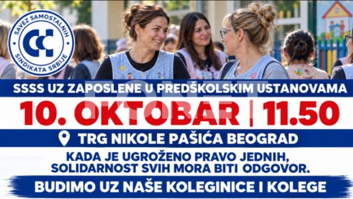 Protest sindikata 10. oktobra