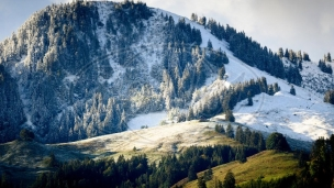 Prvi sneg na Alpima