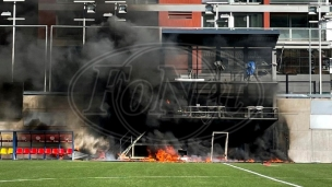 Požar na stadionu