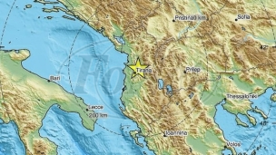 Zemljotres nadomak Tirane