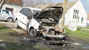 Zapaljen automobil članu SSP