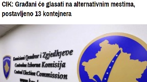 Glasanje u kontejnerima