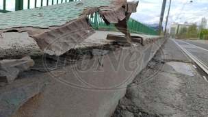 Oštećenja na Savskom mostu