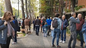 Protest zbog bašte kafića