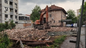 Srušena zgrada u Vidovdanskoj