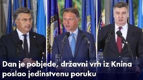 Hrvatski državni vrh o "Oluji"