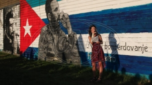 Mural posvećen Fidelu Kastru