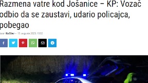 Razmena vatre kod Jošanice