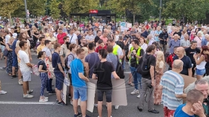 Bez saobraćaja na Slaviji