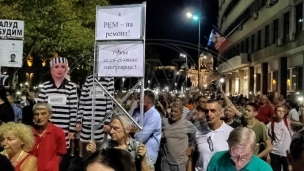 Protest završen ispred REM