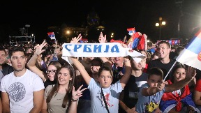 Na balkonu košarkaši, basketaši, Đoković