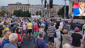 Počeo 21. protest u Beogradu