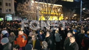 Protest ispred Ustavnog suda